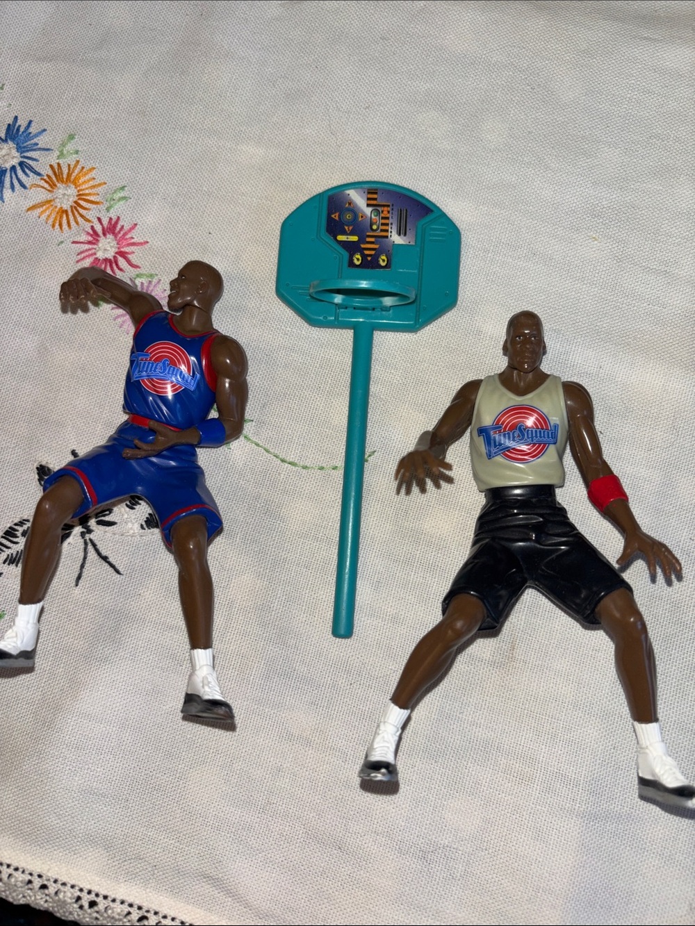 EUC 1996 Playmates Space Jam Michael Jordan action figures in their Tune Squad